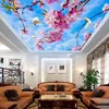 sky tree birds printed 3d stretch ceiling for hall