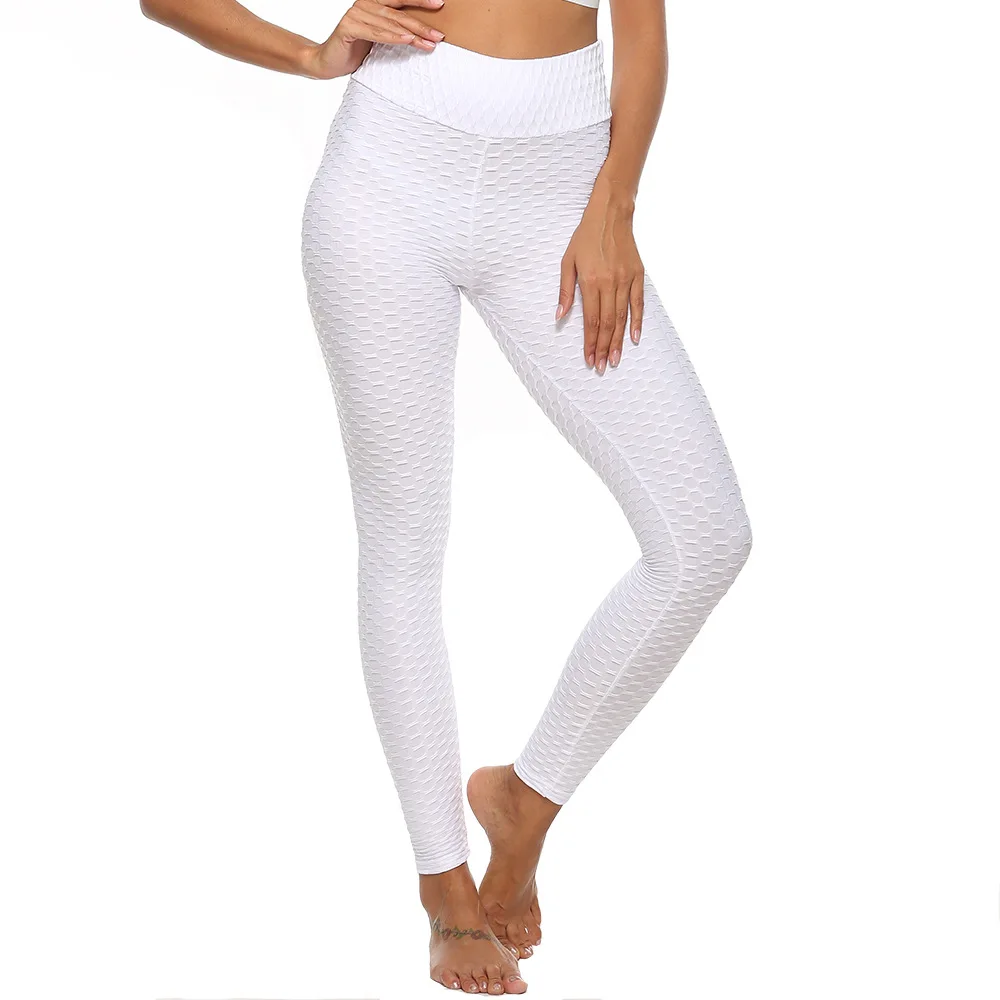 270G thick 17 color custom ladies high waist pants anti-orange peel leggings square opaque texture high waist tight leggings