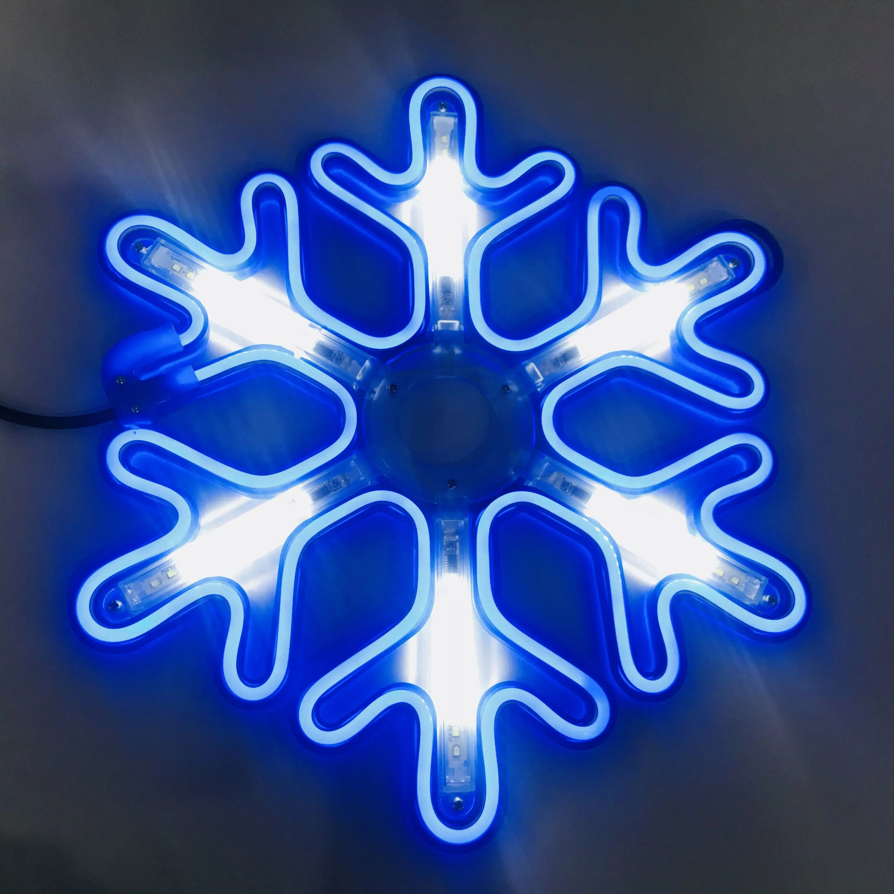 Christmas Twinking Blue Snowflake Light Led Meteor Lights