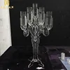 Tall unique crystal color glass candlestick wedding holder for birthday party