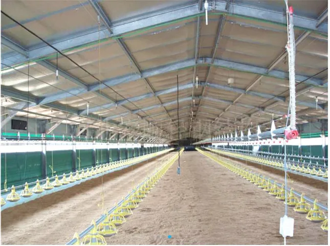 Environmental Control mobile shed steel structure poultry farm house design