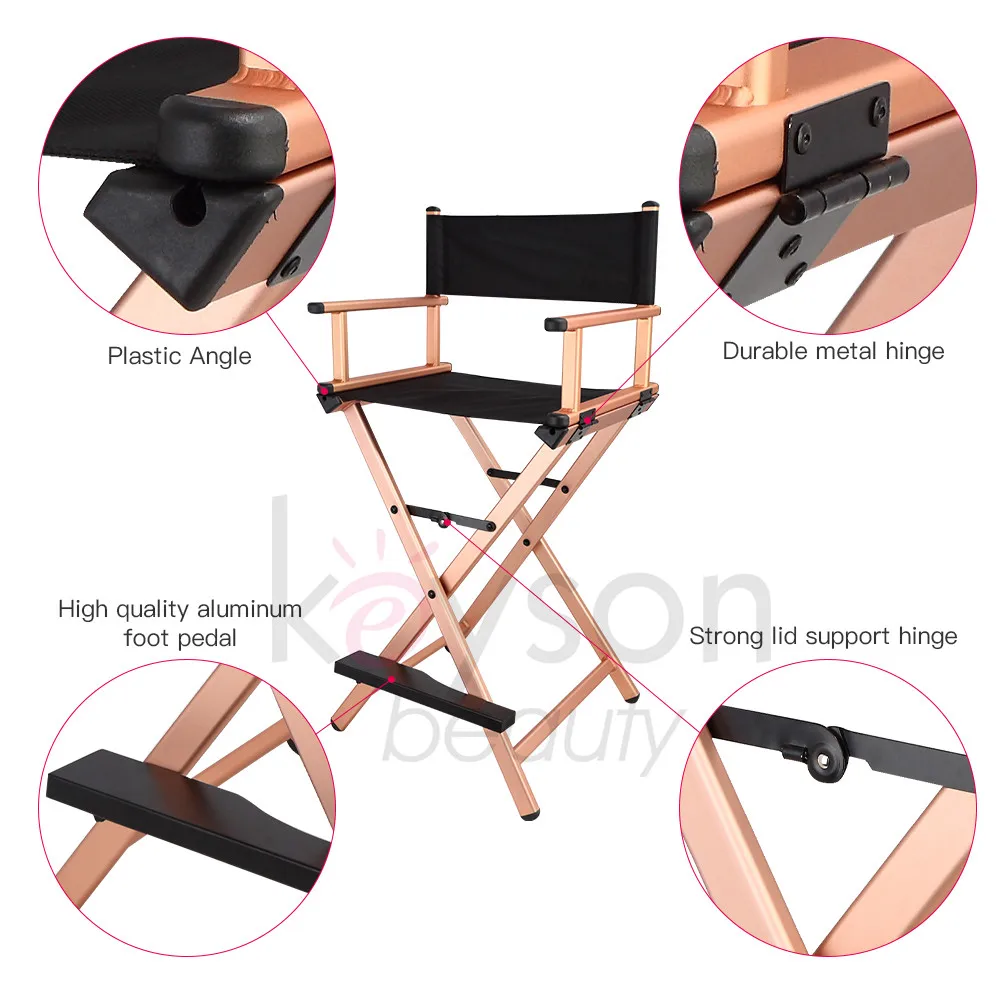 Keyson Professional Make Up Chair Aluminum Custom Makeup Chair Folding