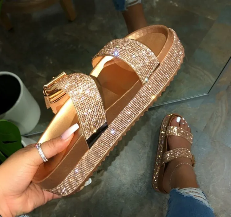 bling platform sandals