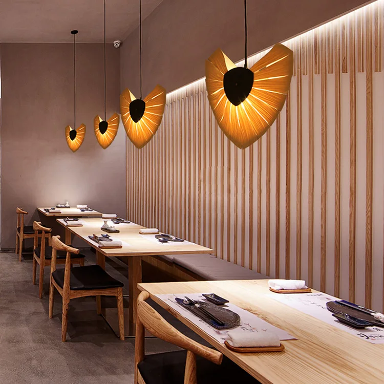 Vintage handmade wood rattan bamboo weaving sunflower E27 LED home deco wall light