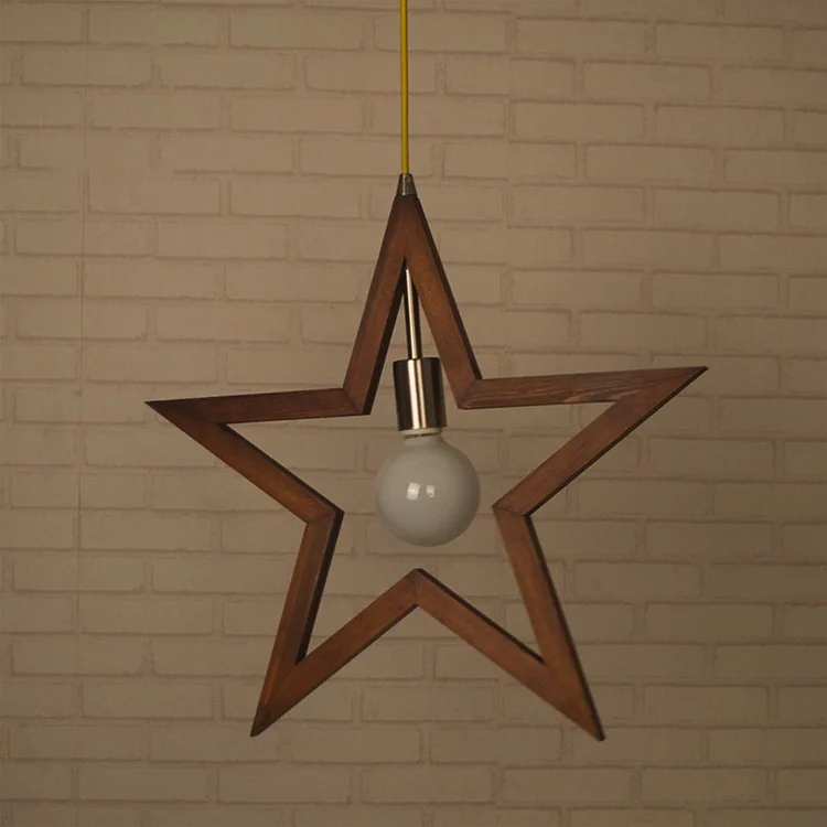 Modern Lighting Wooden Chandelier Ceiling Hanging Light Nordic Natural Wood Lamps For Decorations