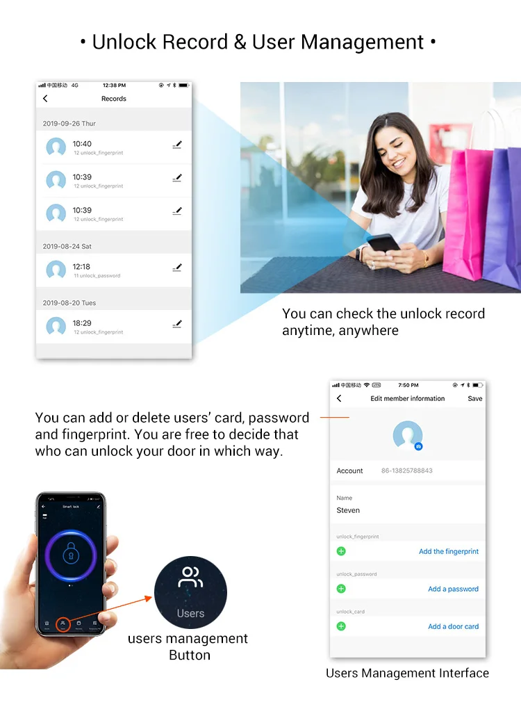 Automatic Digital Wifi Smart Face Recognition Door Lock with Tuya APP - ANKUX.COM
