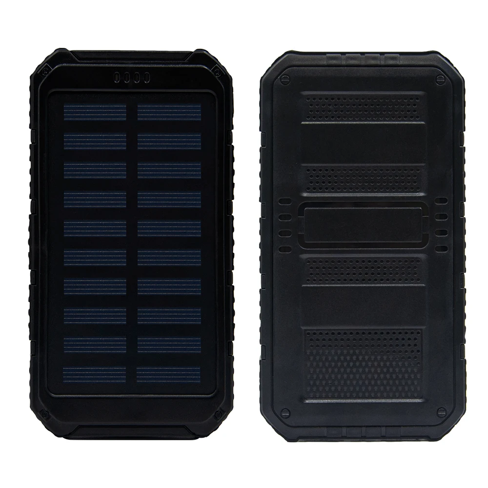 2020 New Style Dual Output Solar power adapter 5V 2A Power Bank 8000mAh With LED Light Popular with Campers - ANKUX.COM