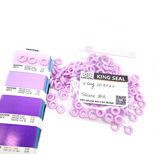 Silicone O Ring High Elasticity Heat Resistant Red O Rings White