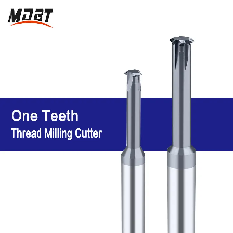 1 Tooth Thread Milling Cutter Tungsten Carbide Steel Cnc Machine 60