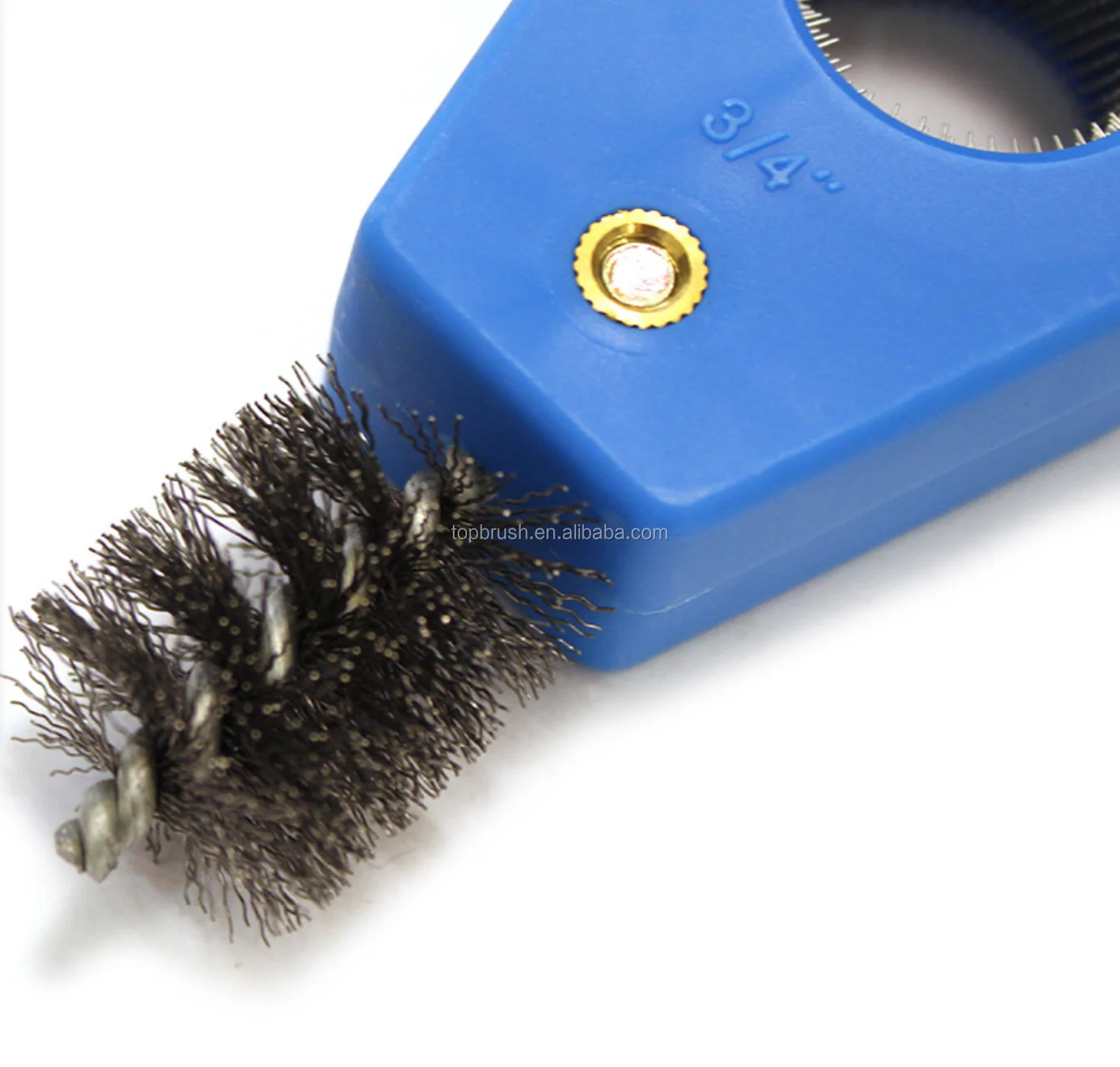 Steel Wire Brush Car Battery Post Terminal Cleaner Car Wheel 4 In 1 Cleaning Brush Double Clean