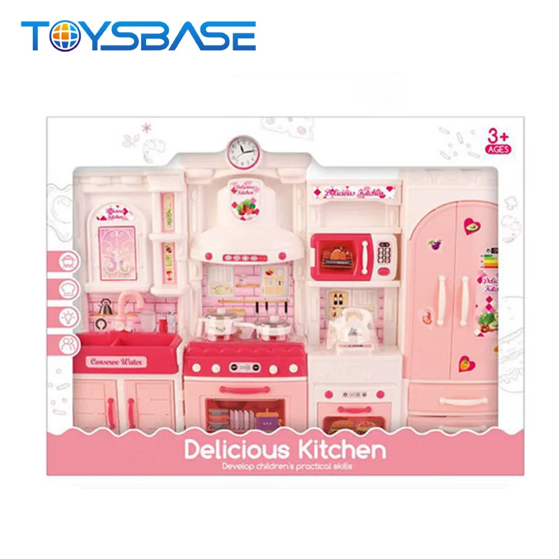 pink kitchen play