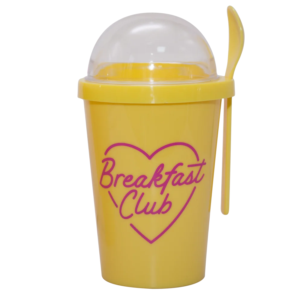 350ml Holder Cereal Plastic Yogurt Cup With Spoon And Silicone For Breakfast Portable Cereal Cup