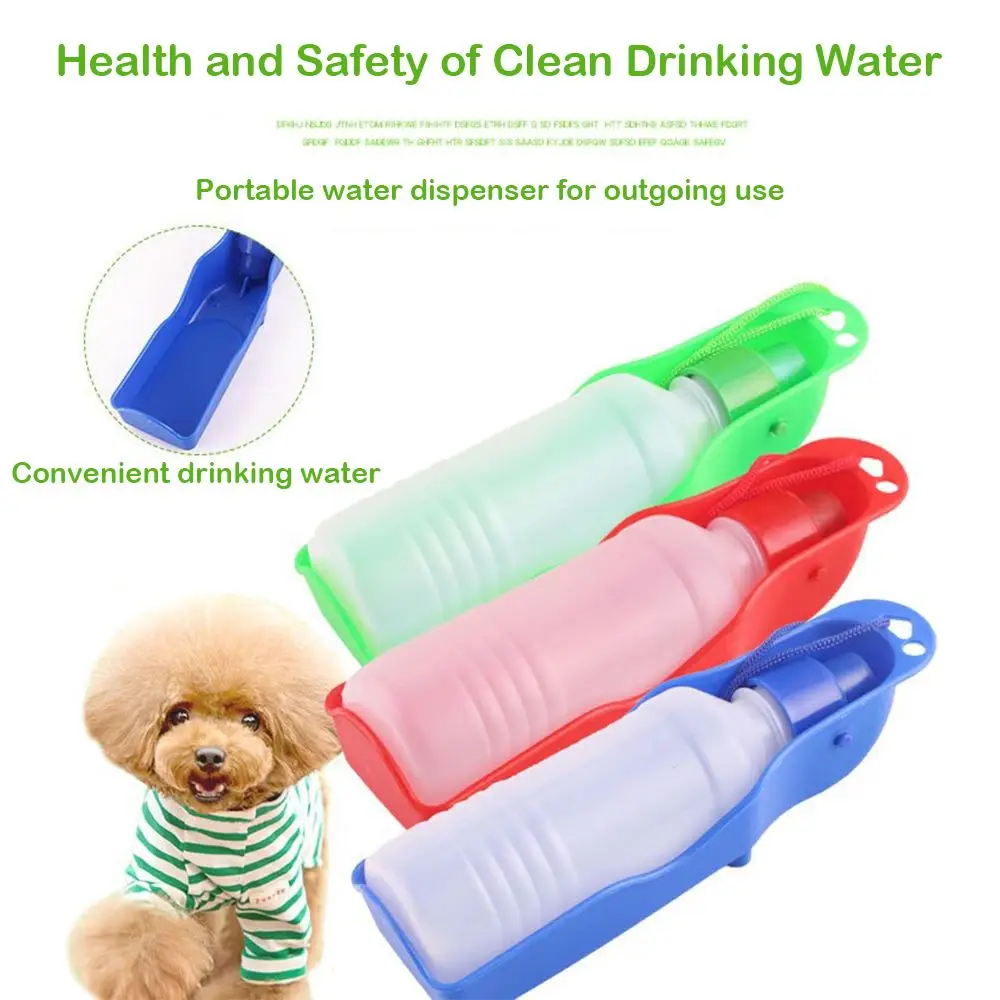 Wholesale Leak Proof 250ml 500ml Portable Plastic Dog Drink Bottle