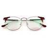 Low MOQ Fashion Design New High Quality Eyeglasses Ladies Metal Optical Frame