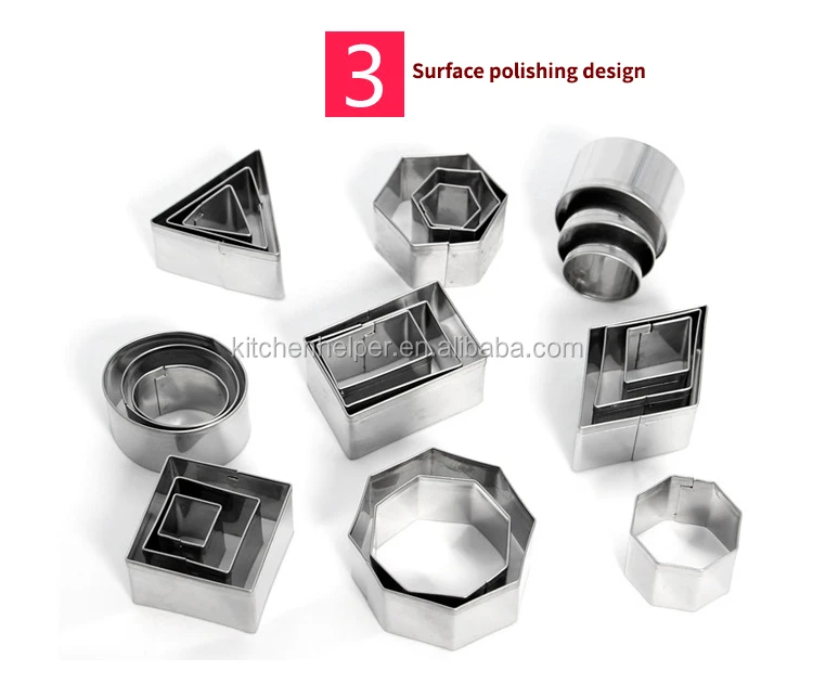 Stainless Steel Bulk Cookie Cutters Different Shapes Customized Cookie