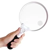 Magnifier 5.5 Inch Extra Large Magnifying Glass with Light, 3 Bright LED 2X 4X 25X Zoom Magnifying Glass