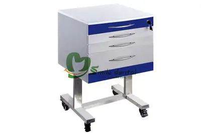 Mobile stainless steel clinic dental cabinet