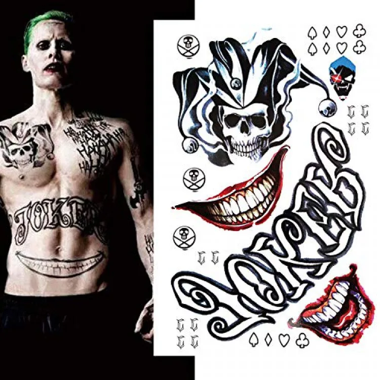 Mad Love Tattoo Design By Little  Joker And Harley Quinn Heart Tattoo   Free Transparent PNG Clipart Images Download