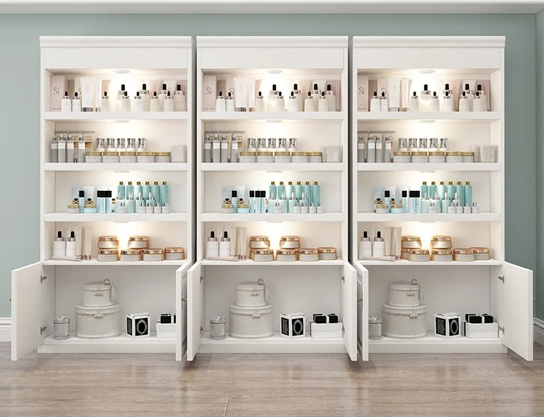 Fashion Modern Cosmetic Store Display Shelves Cosmetic Display