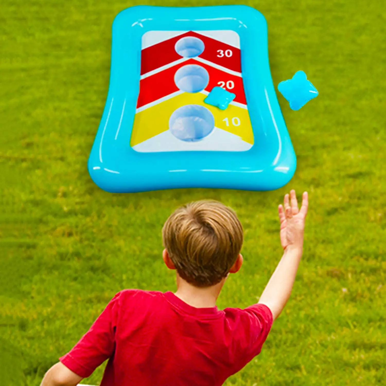 Inflatable Floating Cornhole Board Set Toss Toys For Kids Adult Water ...