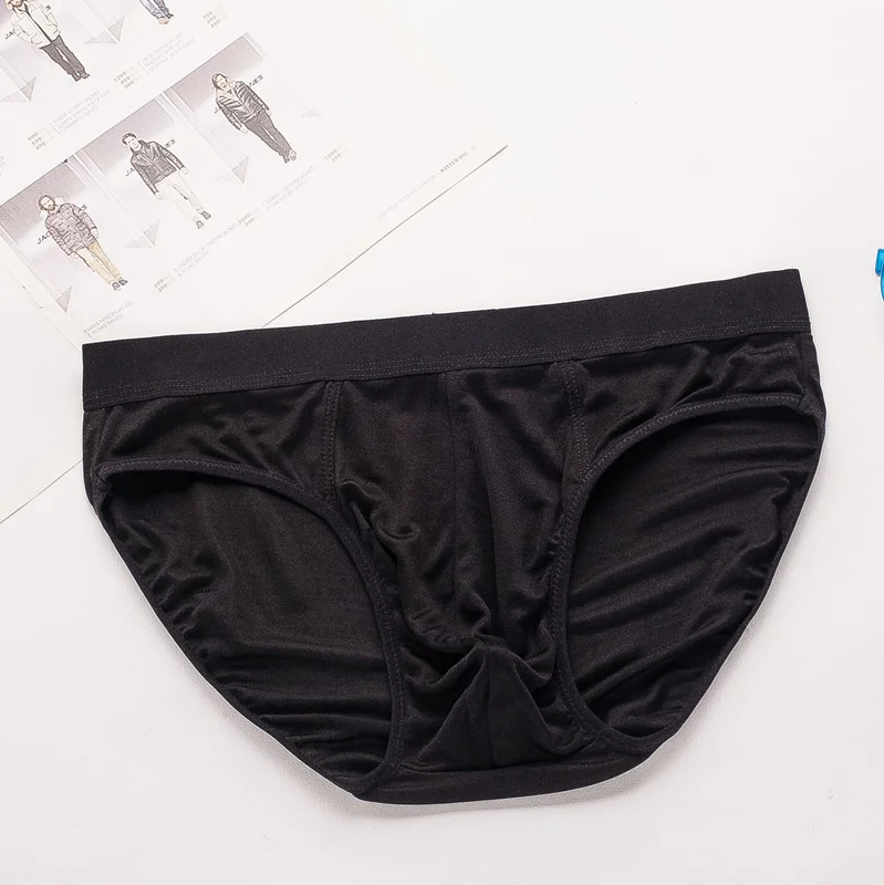 Man Boxer Quick Dry Silk 100% Underpants Breathable Underwear - Buy Man ...