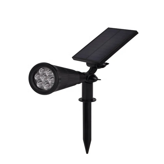 LED  Outdoor Solar Ground Light Super Bright 4 LED Solar Spot Light Outdoor Waterproof LED Solar Garden Light