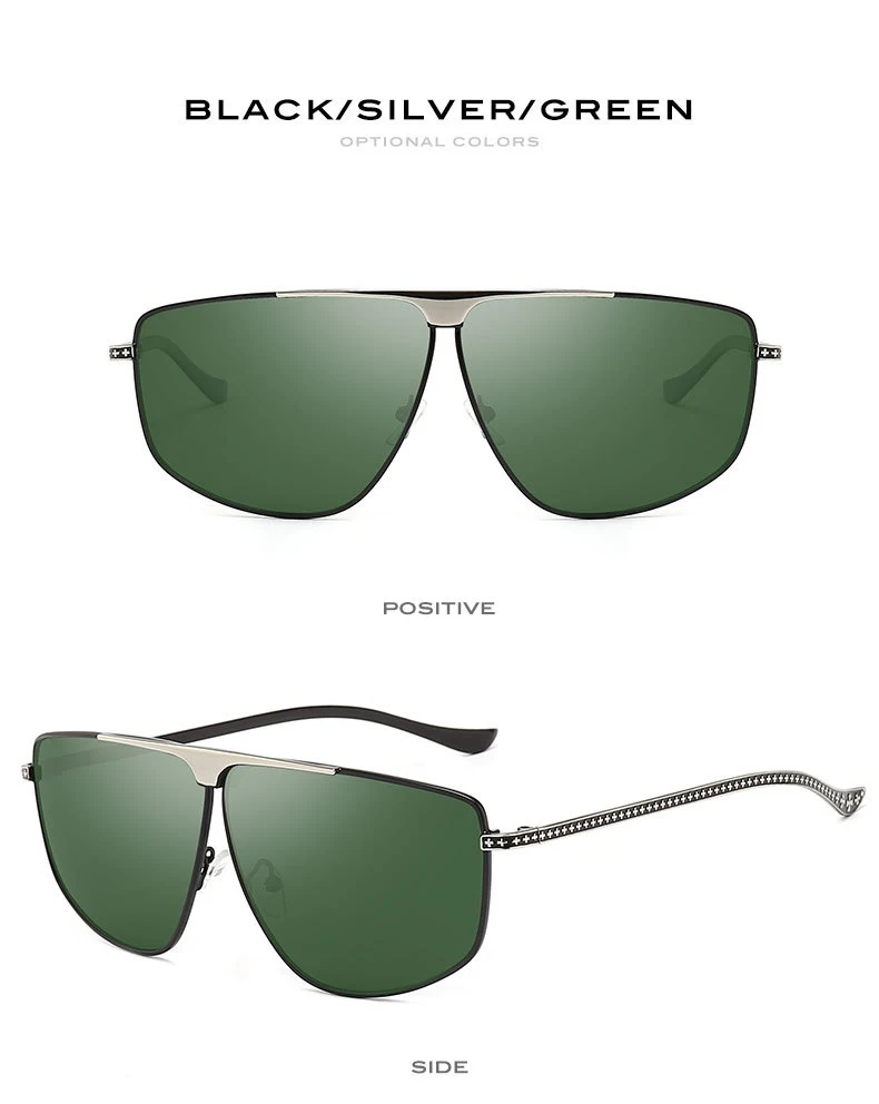 2019 high quality rims branded polarized metal frame driving eyewear gold men sunglasses