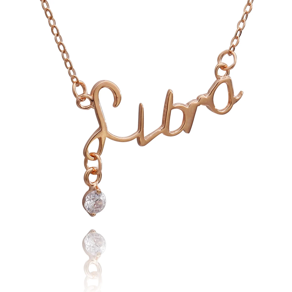 1000s Fashion Jewelry Classic 18k Gold Plated Custom Name Necklace Gold