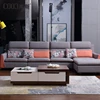 BY8119 best sale fabric cloth material l shaped sectional corner sofa sets for living room home furniture