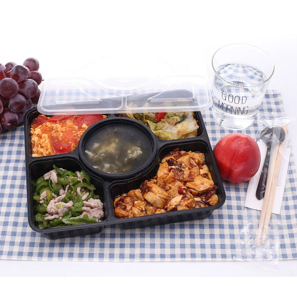 Restaurant Wholesale Disposable Bento Boxes 9.5x7.1x1.8 (SAMPLE)