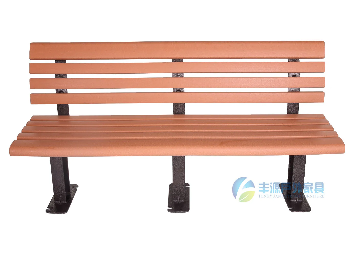 Plastic Wood Slats Cast Aluminum Legs Outdoor Bench For Park - Buy ...