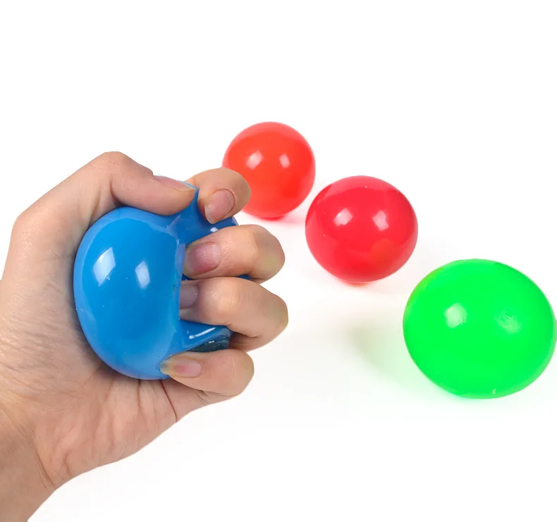 
Sticky balls squeeze toys hand squeeze ball toys stress relief ball for kids and adult 