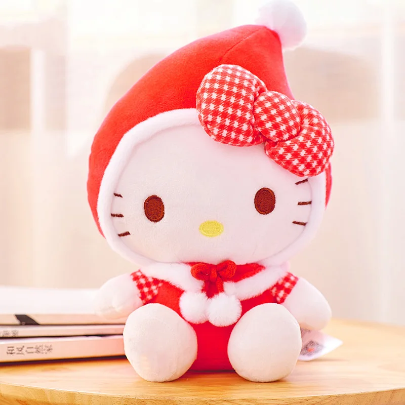 Genuine Sanrio Cartoon Animation Plush Doll Christmas Elk Kt Cat Toy