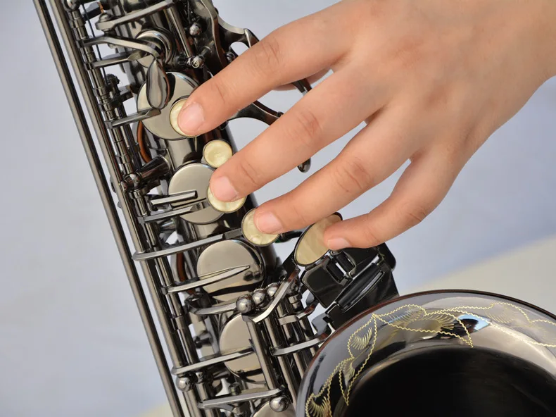 Black Nickel Plated Brass Alto Instrument Accessories Professional Eb OEM China Sax Saxophone Alto