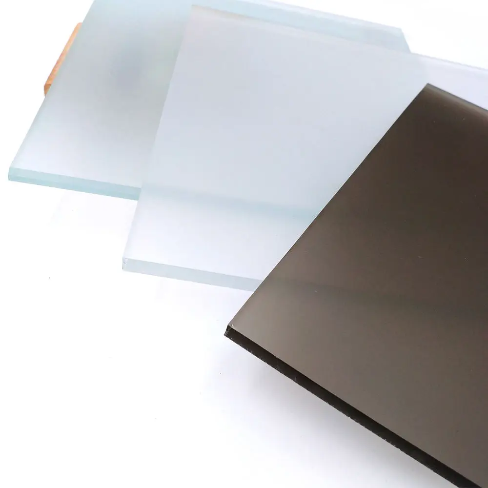 Wholesale Price Privacy Frosted Glass  acid etching glass for Building and Decoration