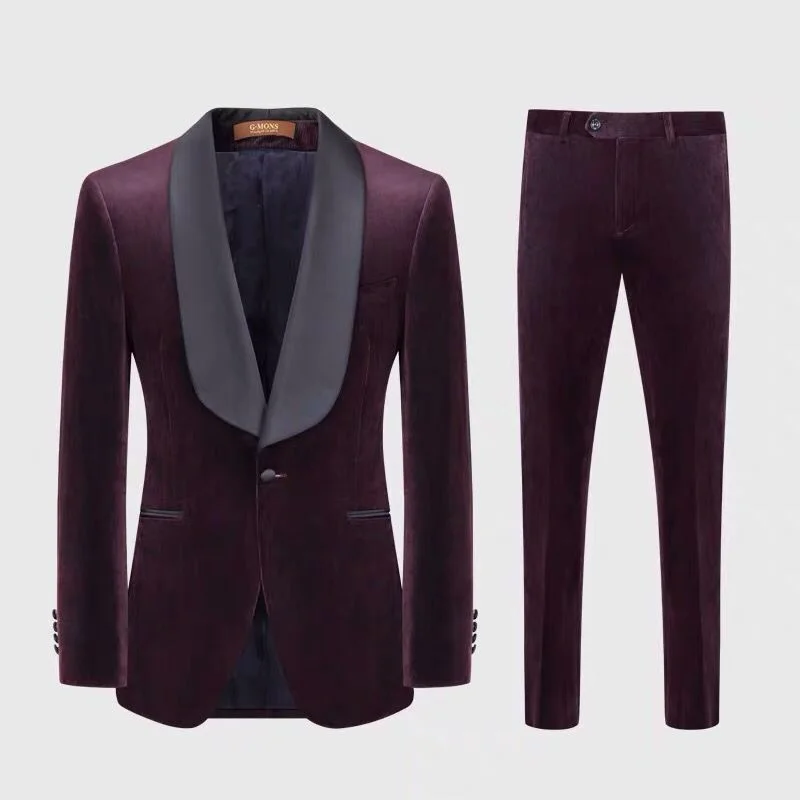 Good Quality 3PC Custom Design Man Suit Slim Fit Mens tuxedo suits Blazer Jackets coat pant men business suit