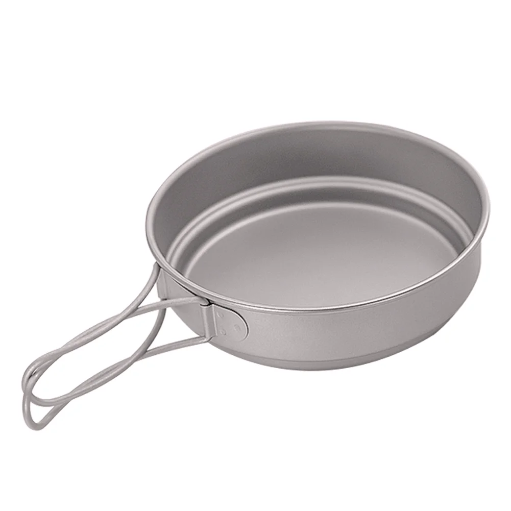 热卖户外野营超轻钛平底锅煎蛋 500毫升/17.