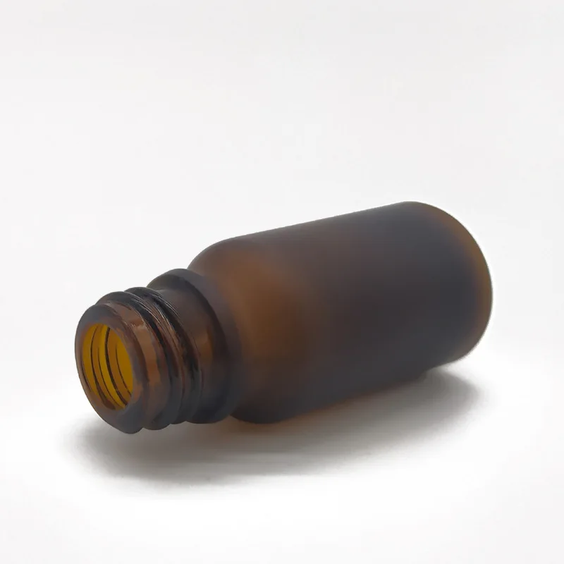 10ml Amber frosted /clear Frosted Essential Oil Vials glass bottle  with plastic cap supplier