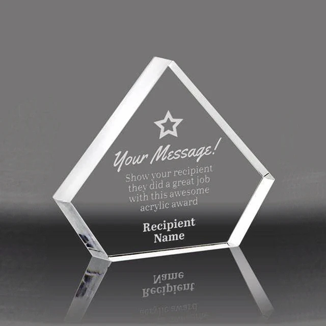 Wholesale Custom Acrylic Awards Trophy Factory Price Award Trophy Blank