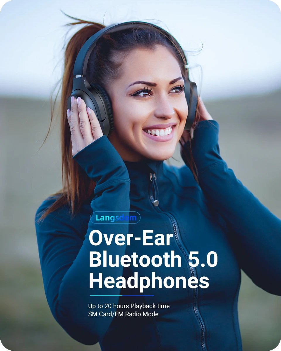 Best Seller Wireless Noise Cancelling Headband Earbud Sports Stereo Headset Foldable Deep Bass OEM Bluetooth Earphones Headphone - ANKUX.COM