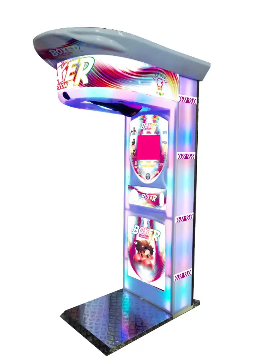 RaiseFun Champion Street Amusement Boxing Punch Machine Arcade Punching Machine Outdoor Ultimate Big Punch Boxing Game Machine factory