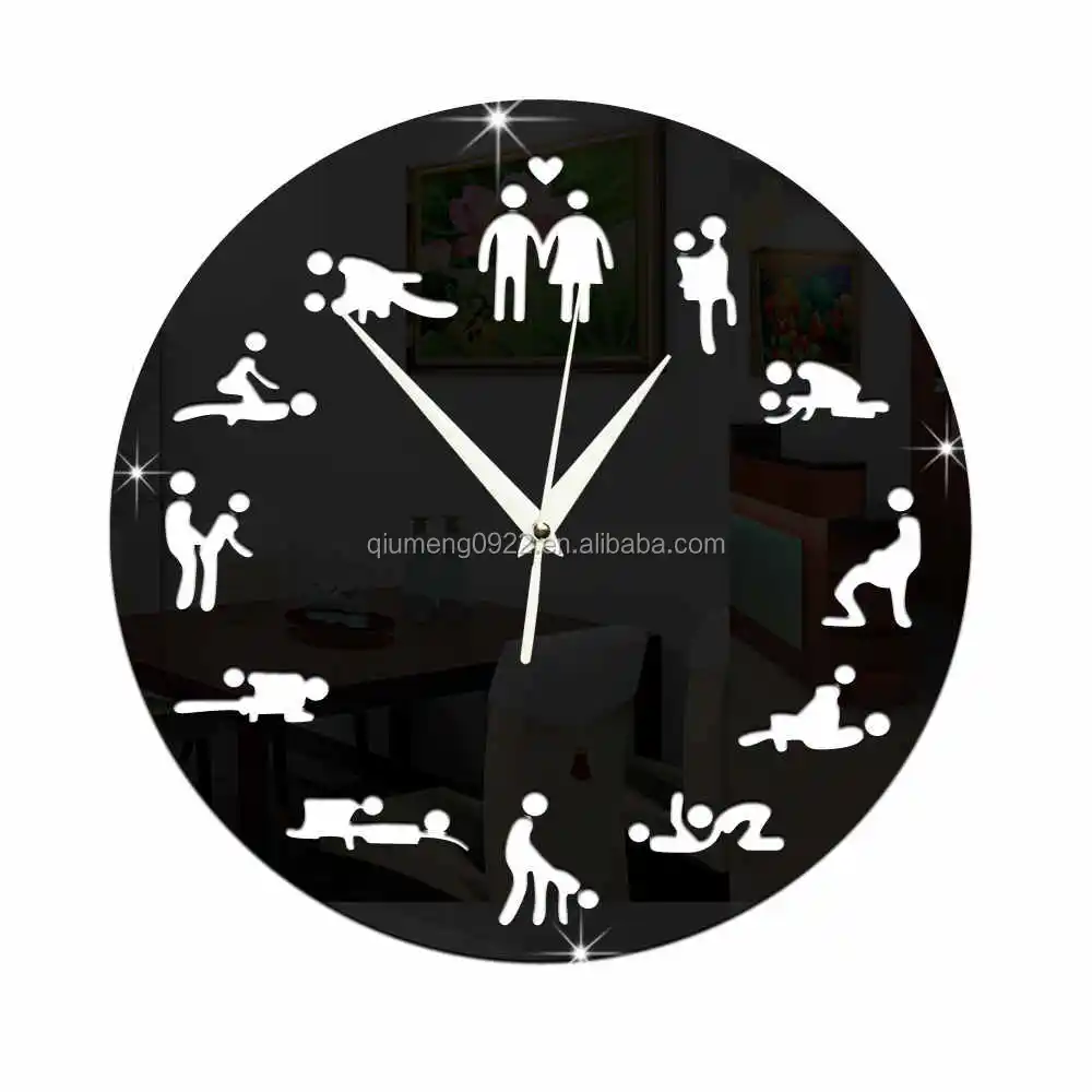 Modern Design Sex Position Mute Wall Clock For Bedroom Wall Decoration  Silent Make Love Clock Watch Wedding Gift Wall Clocks - Buy Personality  Wall ...