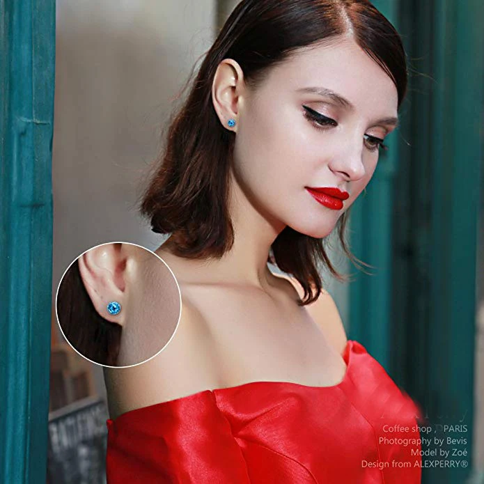 Fantastic World Silver Stud With 925 Sterling Women Earrings