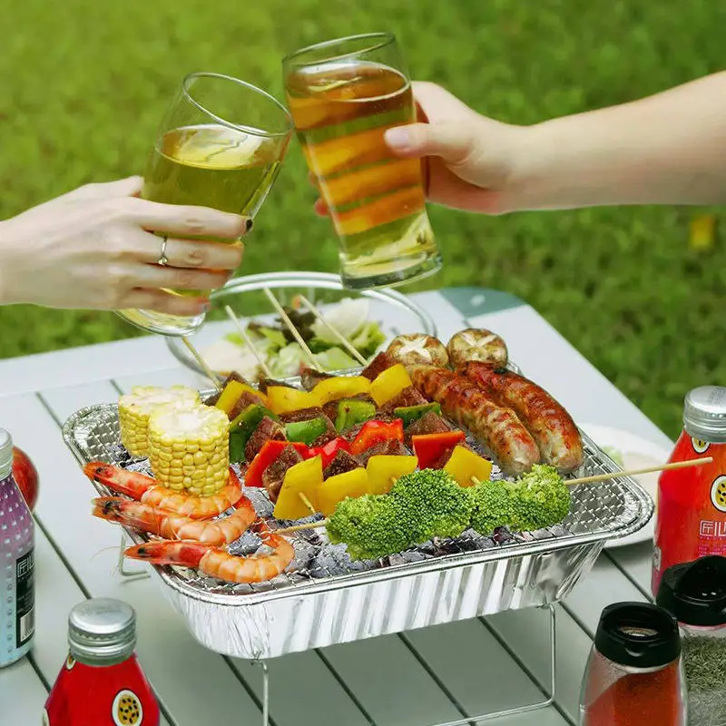 Disposable Charcoal Grill On The Go Ready To Use Easy To Light Kosher