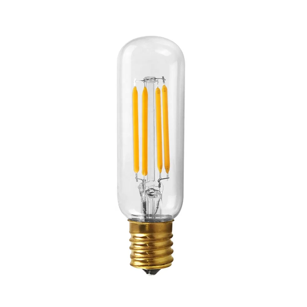 4W Clear Glass Dimmable T6/T25 LED Tubular Filament Bulbs