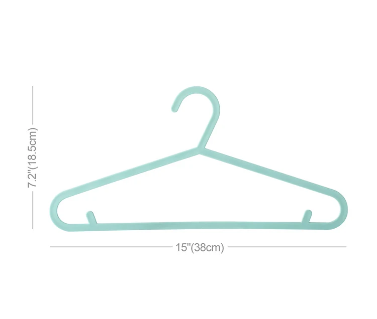 Durable Plastic Adult Garment Coats Clothing Shirt Pants Hanger