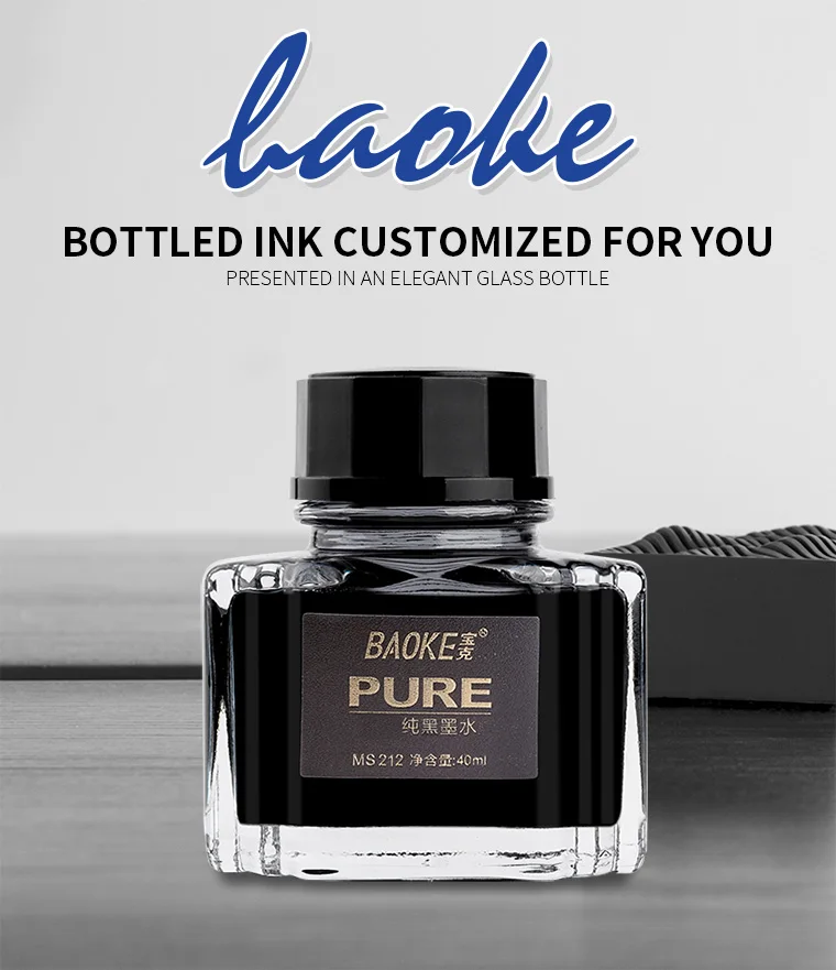 High Quality Fountain Pen Refill Ink In Bottle 40ml Waterproof Fountain