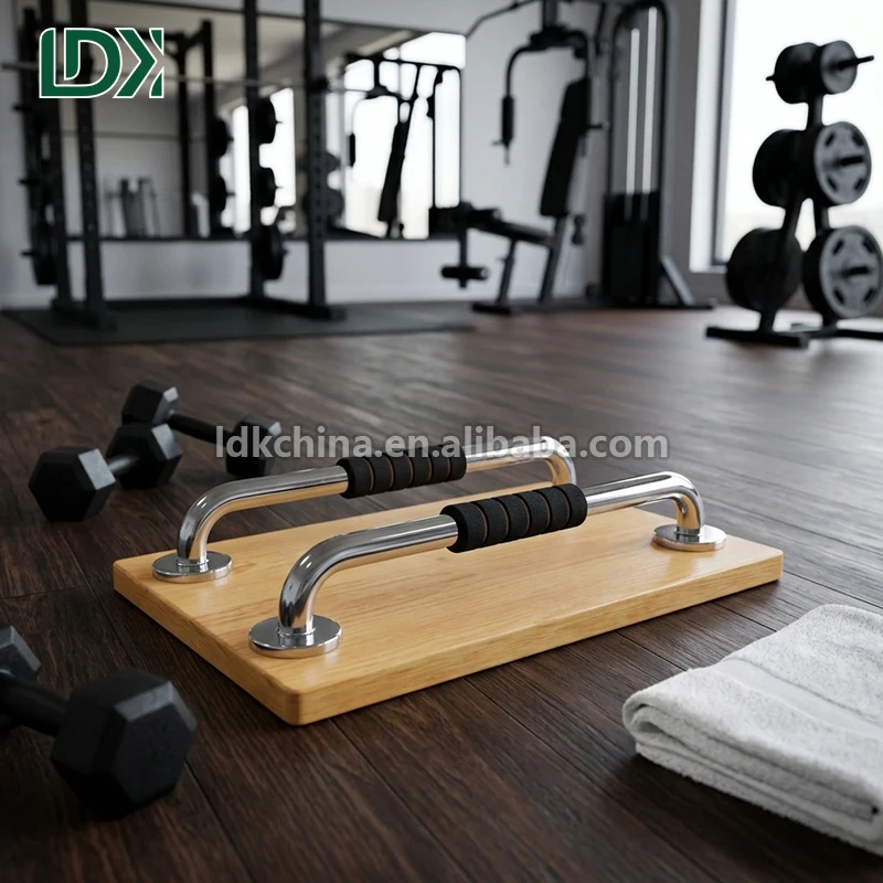 LDK Handstand Fitness Equipment Wooden Pull up bar Parallettes Calisthenics Home Gym Set
