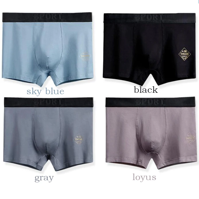 Wholesale Custom 95 Cotton 5 Spandex Boxer For Men Underwear Men's