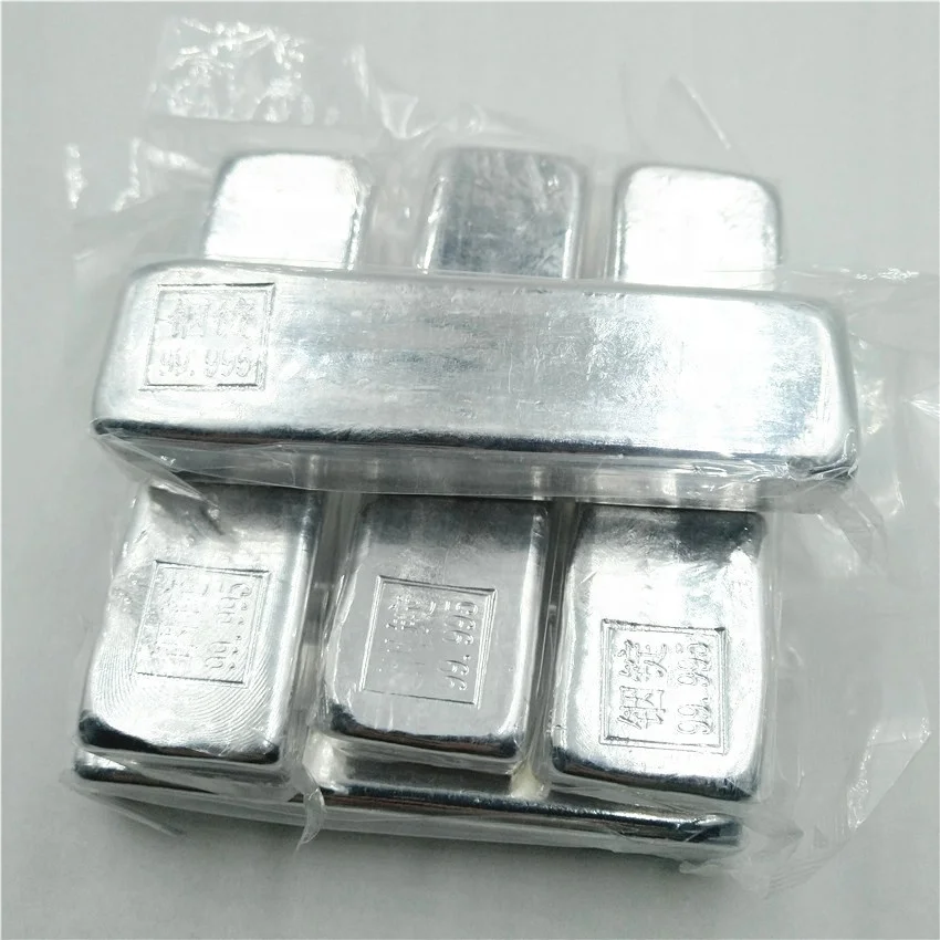 
Factory supply 99.995% indium ingot for sacrificial anode material 